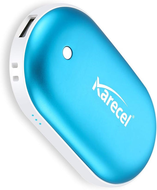 Karecel Hand Warmers Rechargeable, Electric Hand Warmer Reusable 5200mAh Portable USB Heater Battery Hot Pocket Warmer Heat Handwarmers, Cool Winter Gift for Men and Women Outdoor Camping Skiing