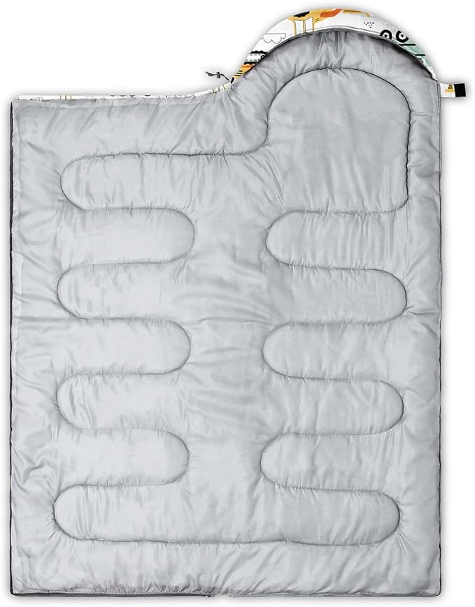 Kids Sleeping Bag for Boys Girls,Cute Puppy Print-Lightweight Warm Portable Outdoor Indoor-Waterproof Cold Weather Resistant Sleeping Bag for Camping Hiking