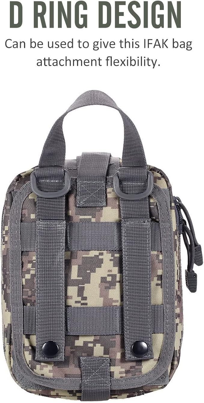 Molle First Aid Pouch Empty Medical Bag IFAK Tactical Rip-Away Pouches Small Bug Out Bags Trauma Medic Bag
