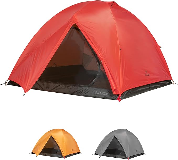 TETON Sports Mountain Ultra Tents, 1-4 Person Backpacking Tent, Lightweight, Perfect for Camping, Hiking and Backpacking – Waterproof and Built to Last