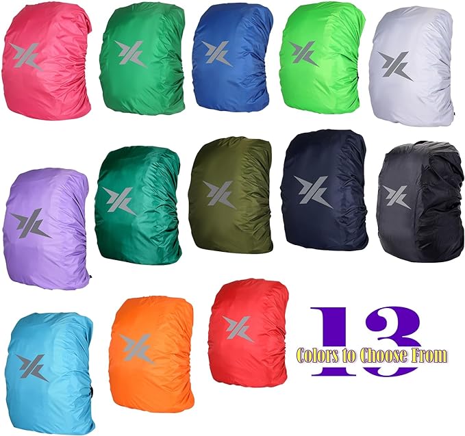 Waterproof Backpack Rain Cover with Reflective Strip for Mountaineering, Traveling, Cycling, Camping and Outdoor
