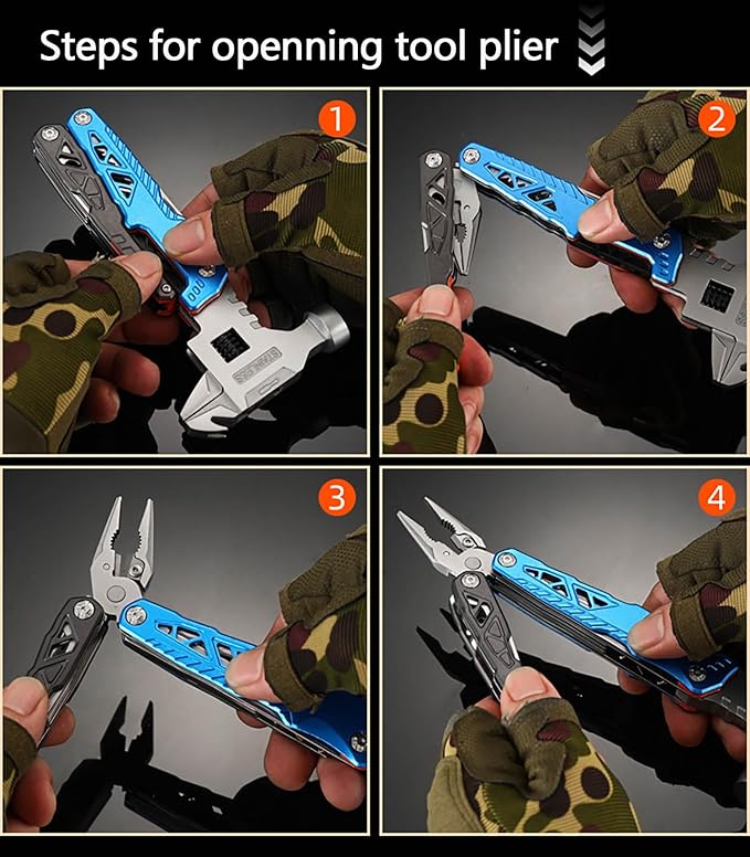 Multitool for Camping Hiking Survival