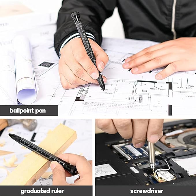 11 in 1 Multi-Tool Pen - Tools for Travel, Camping, Outdoor Activities and Everyday Use - Father's Day Dad Gift for Daughter Son, Birthday Father's Day Gift for Dad Grandpa Husband, Cool Gadgets