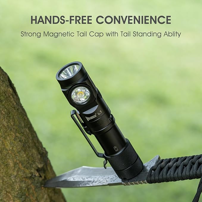 WUBEN L1 Flashlight Rechargeable Led Flashlights High Lumens 2000 Lumen Battery Powered, Super Bright Tactical Multifunctional IP68 Waterproof Powerful Handheld Flash Light for Emergencies Camping