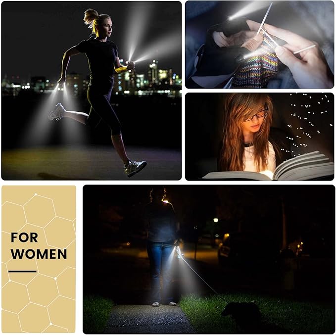 Gifts for Men LED Flashlight Gloves, Light Gloves for Fishing Camping Repairing, LED Gloves Unique Cool Gadget Tool