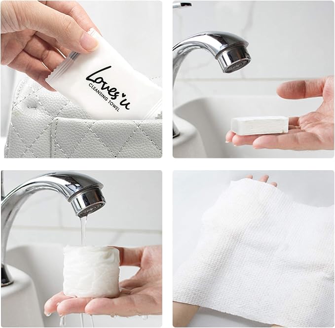 Compressed Towel Tablets Disposable Portable Towel for Outdoor Travel Camping Hiking Sport Hotel Beauty Salon Soft Durable Reusable Thicker Style