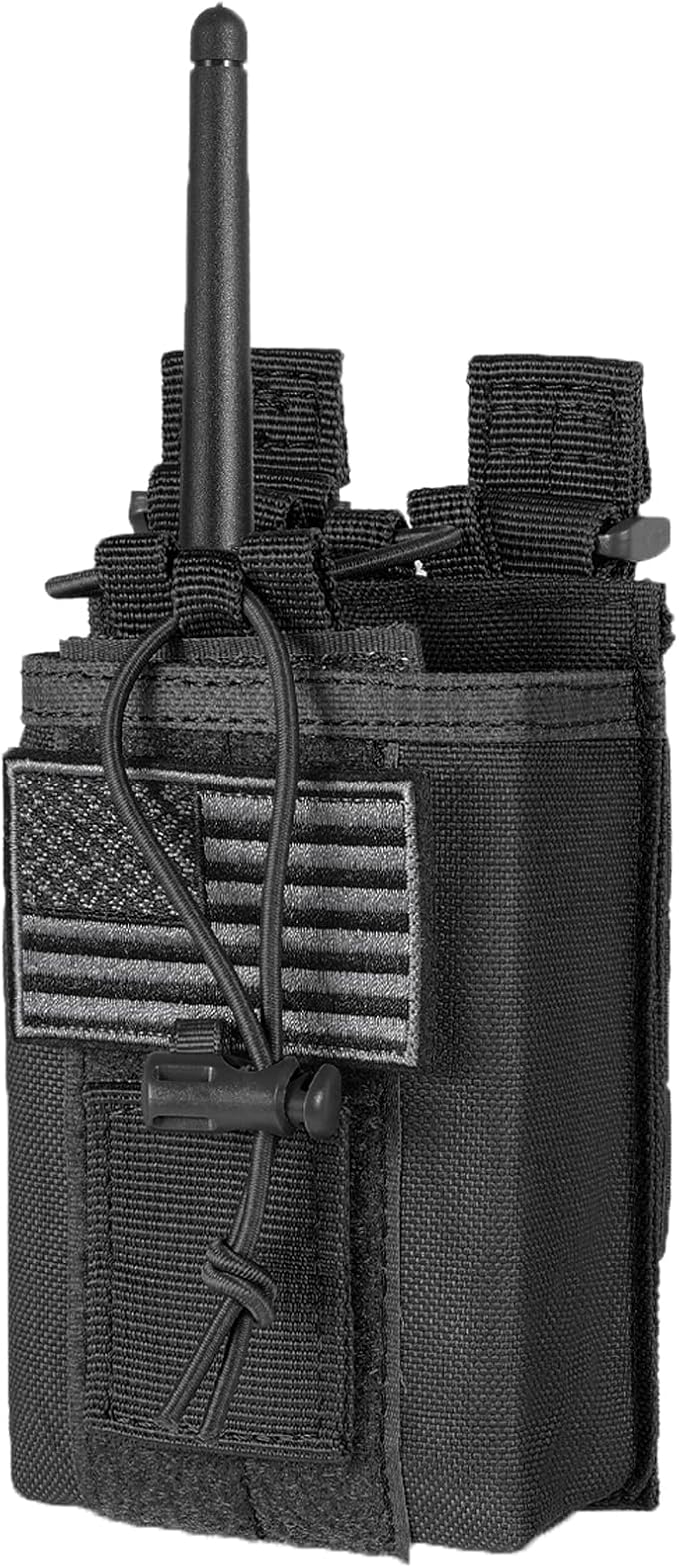 FRTKK Tactical Radio Holder Radio Holster Molle Radio Pouch Universal Radio Case Military Heavy Duty Radio Bag for Police Firefighter Two Ways Walkie Talkies Vest
