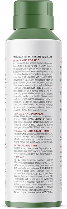 DEET-Free Green Tea + Mint Insect Repellent with Picaridin- The 12 Hour Protection, DEET Alternative