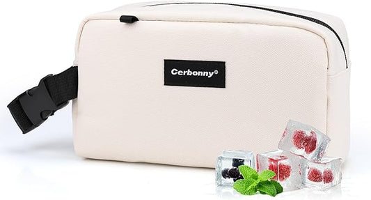 Freezable Lunch Bag,Freezable Snack Bag,Mini Cooler Bag for Travel/Work/School,Small Insulated Bag,Small Cooler Lunch Box with Ice Packs,Insulated Snack Bag,Freezable Snack Box with Handle Buckle