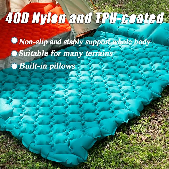 Sleeping Pad Ultralight Inflatable Sleeping Pad for Camping,Built-in Pump, Ultimate for Camping, Hiking,Lightweight Inflatable Sleeping pad