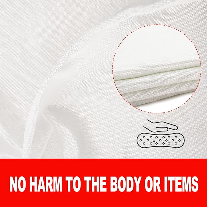 Fire Blanket (39" x 39") Fiberglass Emergency Fireproof Gear, Flame Retardant Protection for Home and Kitchen with Hook and Gloves.