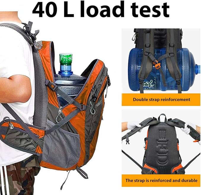 40L Waterproof Lightweight Hiking,Camping,Travel Backpack for Men Women