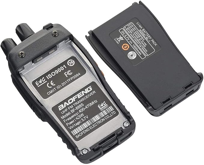 Baofeng Walkie Talkies bf-888s Two-Way Radios Long Range Rechargeable Interphone for Adults Professional Handheld UHF Communicator 6 Pack Walky Talky Set with Earpiece,Li-ion Battery and Charger