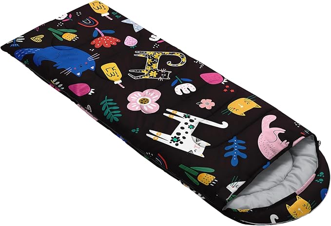 Camping Sleeping Bags,Mermaid Horse Butterfly Starry Sky 3 Season Warm & Cool Weather,Lightweight,Waterproof Sleeping Bags for Adults & Kids,Traveling,and Outdoors,Camping Gear Equipment