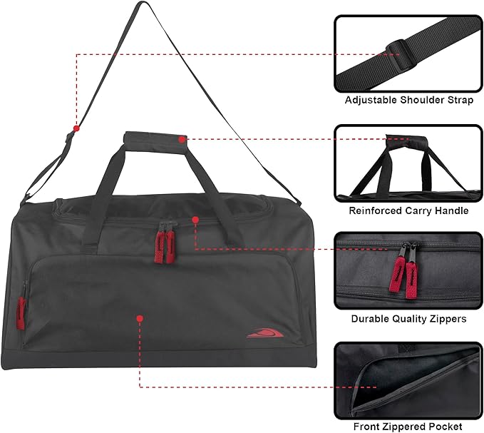 Lightweight Canvas Duffle Bags for Men & Women For Traveling, the Gym, and as Sports Equipment Bag/Organizer