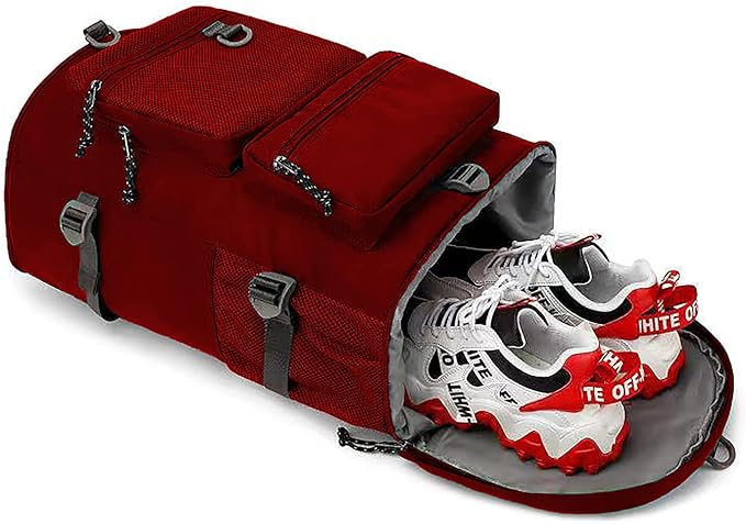 Gym Duffle Bag Backpack 4-Way Waterproof with Shoes Compartment for travel Sport Hiking laptop,Kalesi