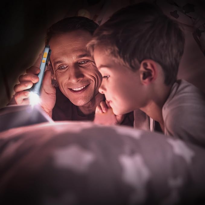 EverBrite Pen Flashlight, Rechargeable LED Pen Light, COB Light with White and Red Modes, Memory Function, USB C Cable, 6 Modes Pocket Light with Clip and Magnet, Waterproof, for Camping, Emergency