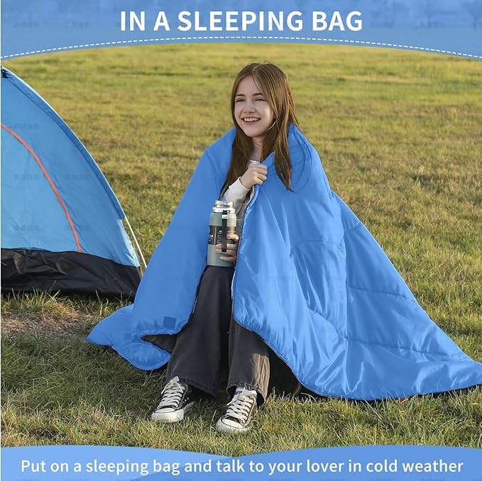 Sleeping Bags for Adults Kids,Lightweight Waterproof Compact Sleeping Bag with Stuff Sack for Warm Camping Cold Hiking Traveling Outdoor Activities002