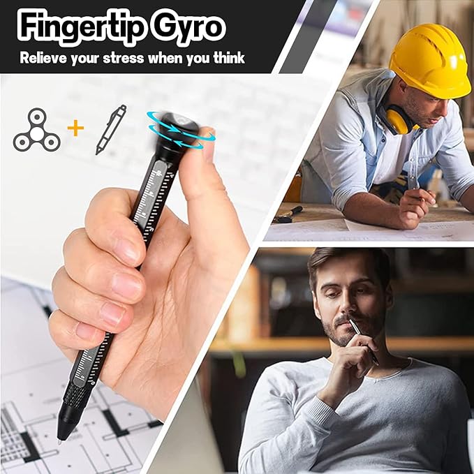 11 in 1 Multi-Tool Pen - Tools for Travel, Camping, Outdoor Activities and Everyday Use - Father's Day Dad Gift for Daughter Son, Birthday Father's Day Gift for Dad Grandpa Husband, Cool Gadgets