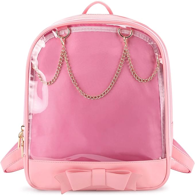 STEAMEDBUN Ita Bag Backpack Bowknot Kawaii Pin Display Backpack Bag with Insert