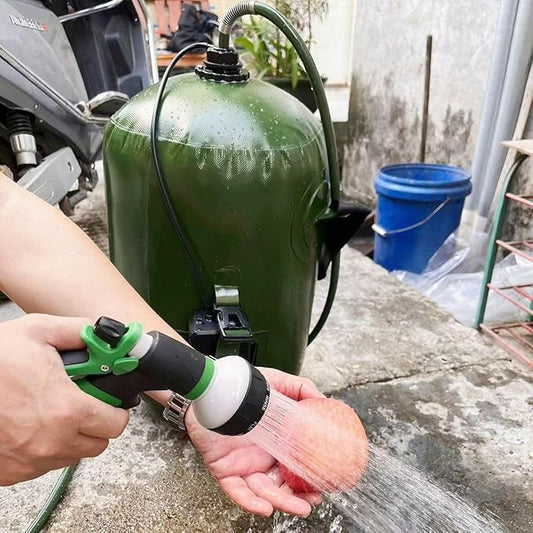 Vici 20L Portable Solar Camping Shower Bag Shower Electric Pump Tent car wash Equipment Outdoor spa Bath hot Water Bag Camping Furniture Accessories Portable Shower Pump