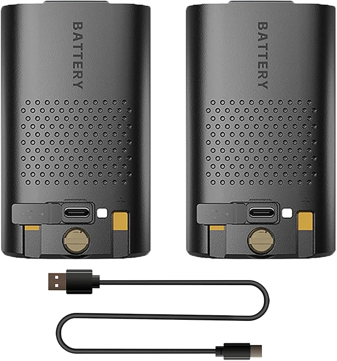 BAOFENG 2 Packs UV-17R Battery with Type-c Cable Original BL-17UV Enlarge 1800mAh USB-C Charging Rechargerable DC7.4V 13.32Wh Li-ion Battery Accessories