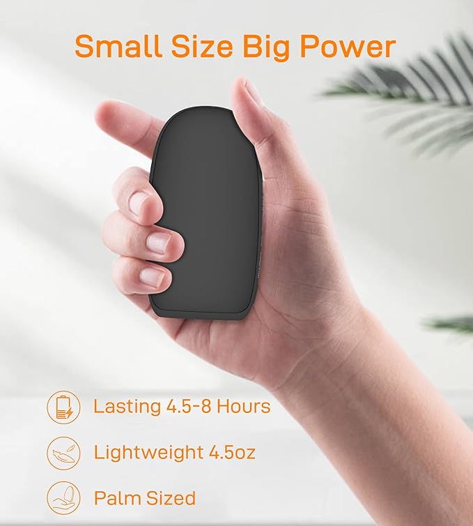 Hand Warmers Rechargeable, Electric Reusable 5000mAh Single Sided or Double Sided Heating Battery Pack for Football Winter Camping Fishing Skiing, Great Gift for Women and Men
