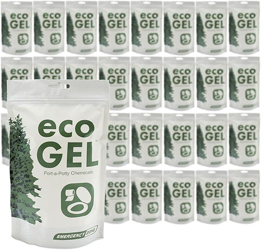 Emergency Zone Eco Gel Port-a-Potty Chemicals - Liquid Waste Gelling and Deodorizing Powder