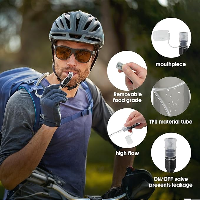 Water Bladder for Hydration Pack Hiking Water Backpack Hydration Backpack Leak Proof Easy Clean 2L 3L Hydration Bladder Water Reservoir Water Pouch for Running Hiking Climbing Camping Cycling Hunting
