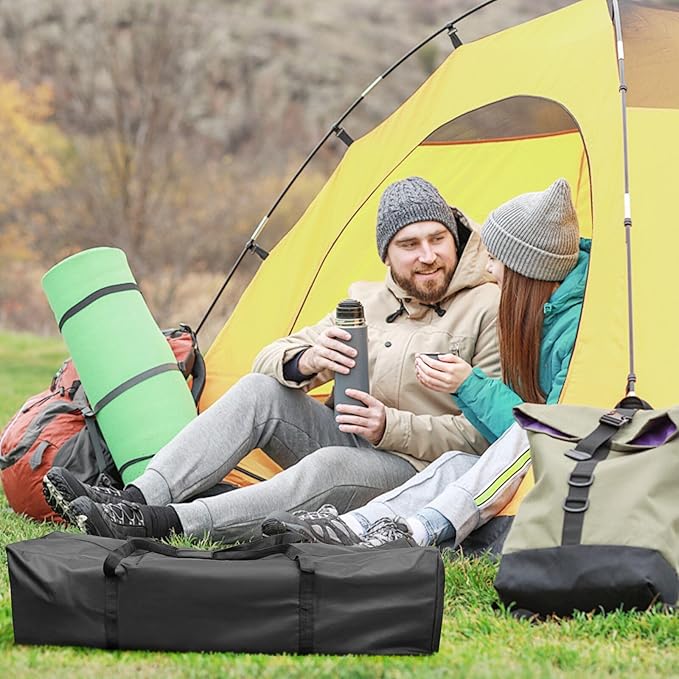 INFANZIA Duffel Travel Sports Equipment Bag, Long Luggage Bag with Upgrade Zipper Water Resistant, Extra Large Foldable Storage Bag for Camping, Tent, Tripod, Fishing(50x13x13 inch,1PCS)