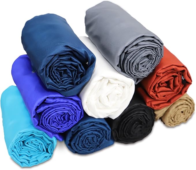 Browint Silk Sleeping Bag Liner, Silk Sleep Sack, Extra Wide 87"x43", Lightweight Travel Sheet for Hotels, More Colors for Option, Reinforced Gussets