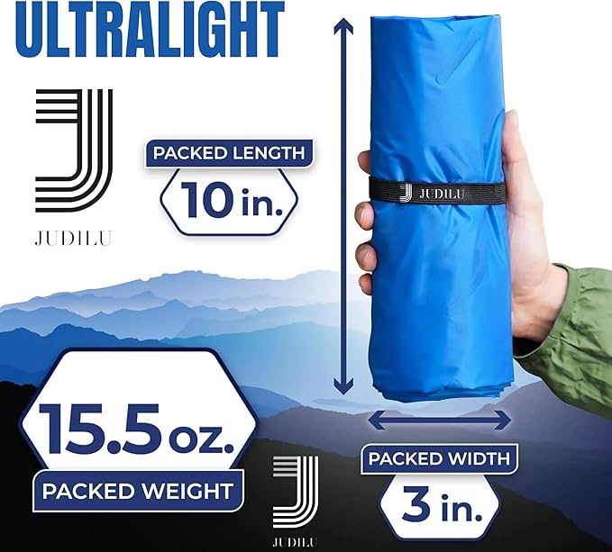 Sleeping Pad Ultralight Inflatable Sleeping Pad for Camping, 77''X27'', Built-in Pump, Ultimate for Camping, Hiking - Airpad, Carry Bag, Waterproof - Compact & Lightweight Air Mattress