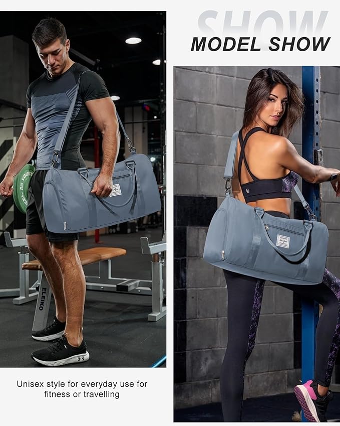 Gym Bag Womens,Travel Duffel Carry on Bag Sport Tote Bag Weekend Overnight Bag