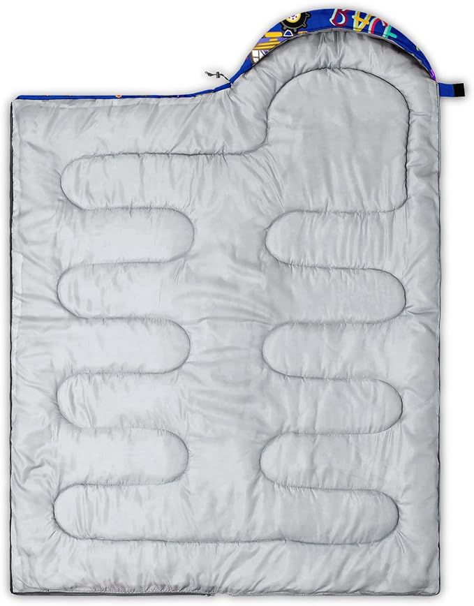 Kids Sleeping Bag for Boys Girls,Cute Puppy Print-Lightweight Warm Portable Outdoor Indoor-Waterproof Cold Weather Resistant Sleeping Bag for Camping Hiking