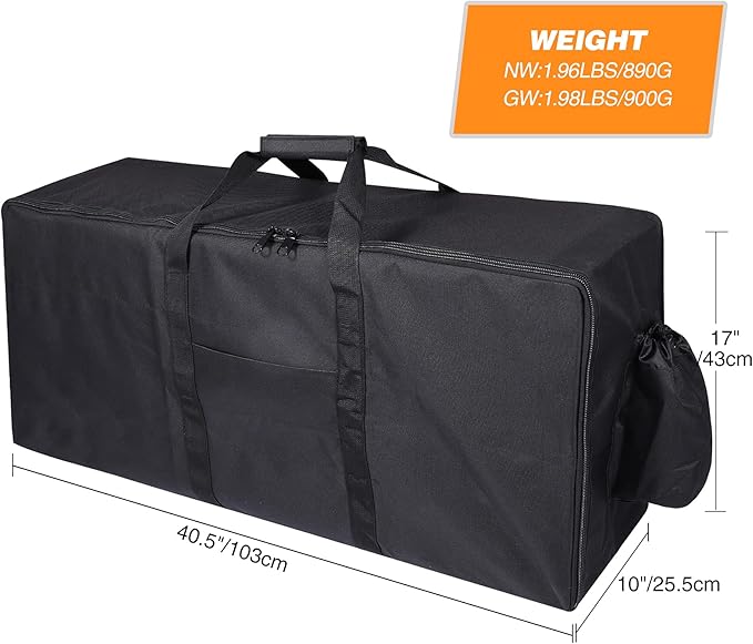 REDCAMP Camp Stove Burner Carry Bag for 3 Burner Stove, Large Stove Carry Case for Three Burner Stove Gas Grill Accessories