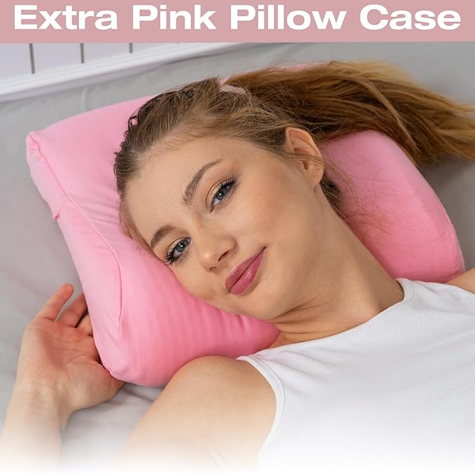 Travel & Camping Comfortable Memory Foam Pillow with Extra Cotton Cover – Easy to Carry Portable Bag