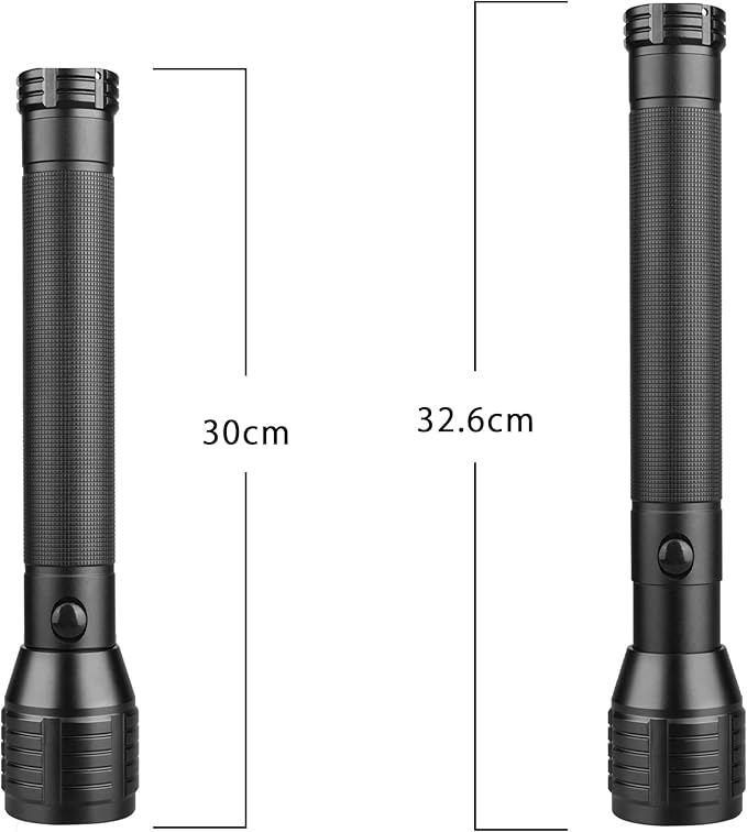 Heavy Duty 3 D-Cell Flashlight, Zoomable Flash Light, Ultra Bright Flashlights for Camping, Hiking, Home