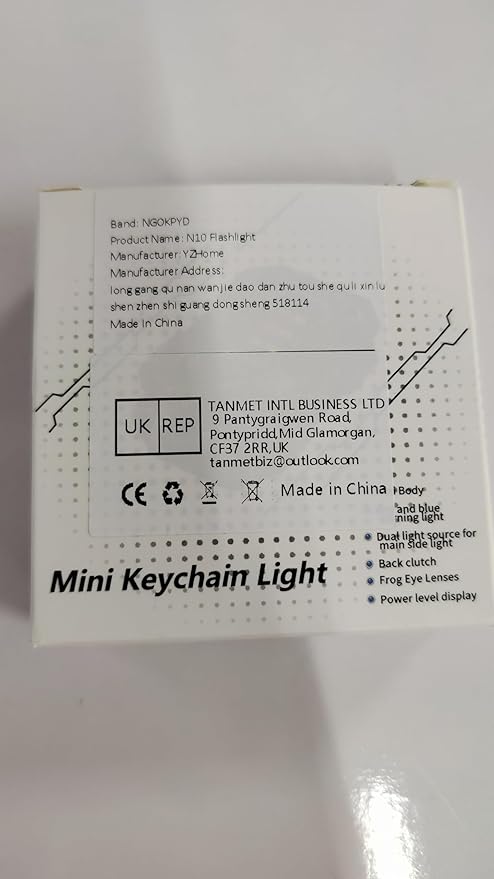 N10 LED Magnetic EDC Clip Flashlight Rechargeable 900 Lumens Mini Keychain Flashlight USB C 8 Modes Flash Light Small Flashlights for Camping,Running,Emergency,Hiking(Black)