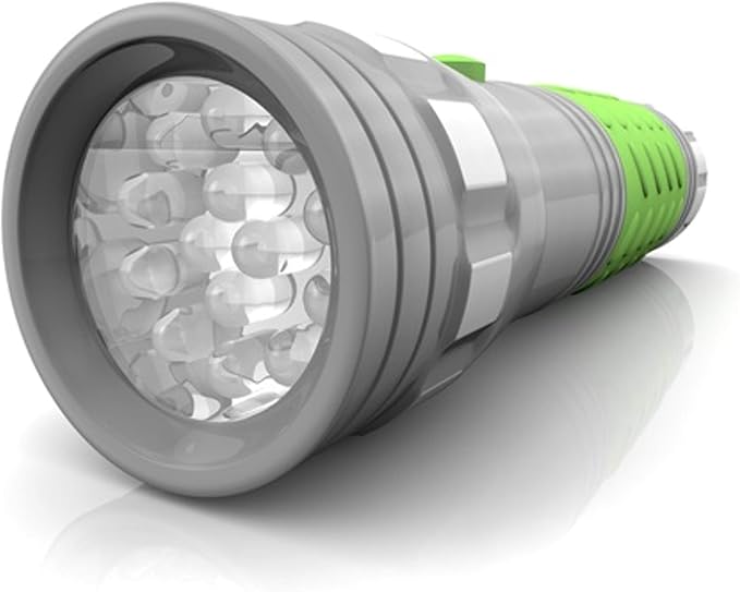 Rayovac Mini LED Flashlight with Glow in the Dark Rubber Grip, Metal Tactical Flash Light with Batteries Included - Perfect for Parties, Gifts, Power Outages, Emergency Situations