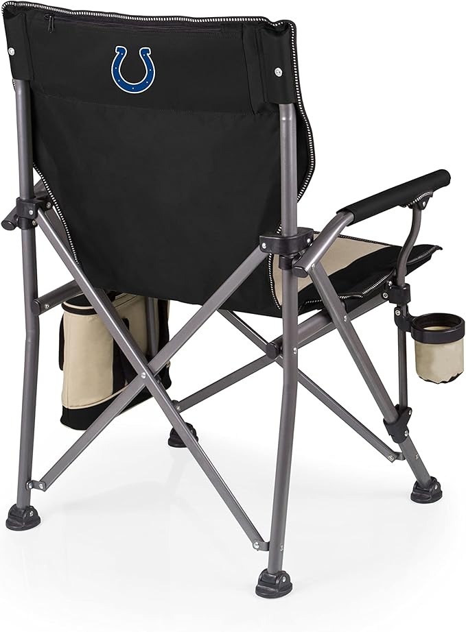 PICNIC TIME NFL Outlander Folding Camping Cooler, Heavy Duty Beach Chair