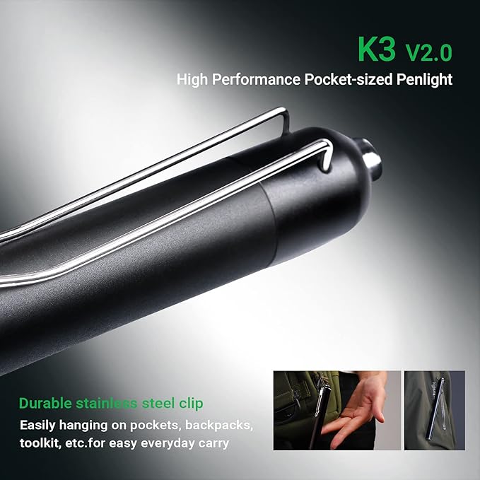 NEXTORCH Pen Light Flashlights with Clip 250 Lumens Mini Pocket Penlight Compact Handheld Torch for Camping Outdoor Emergency Everyday Flashlights Powered by AAA Battery