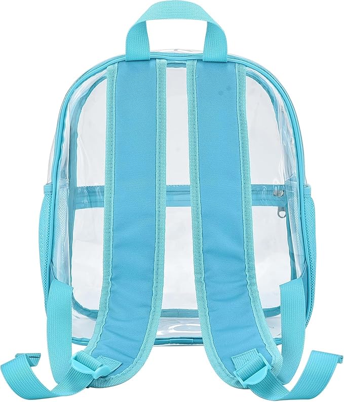 Oraben Clear Backpack for Stadium Events Clear Stadium Backpack 12x6x12 Bag (Enhanced Strap, Teal)