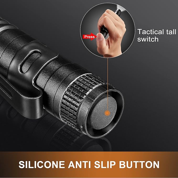 10 Pieces Mini Small LED Flashlight Handheld Pen Light Flashlight with Clip Led Pen Pocket Light Torch for Camping Outdoor Emergency Diary Lighting (3.5 Inches)