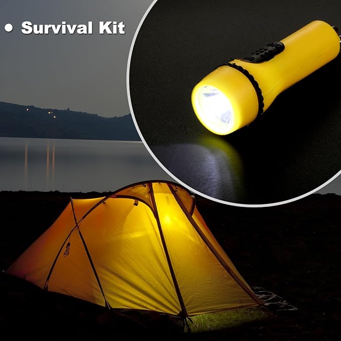 Hortsun 100 Pieces Mini Flashlight Keychain Assorted Colors Mini LED Flashlight LED Keychain for Hiking Camping Party Favors
