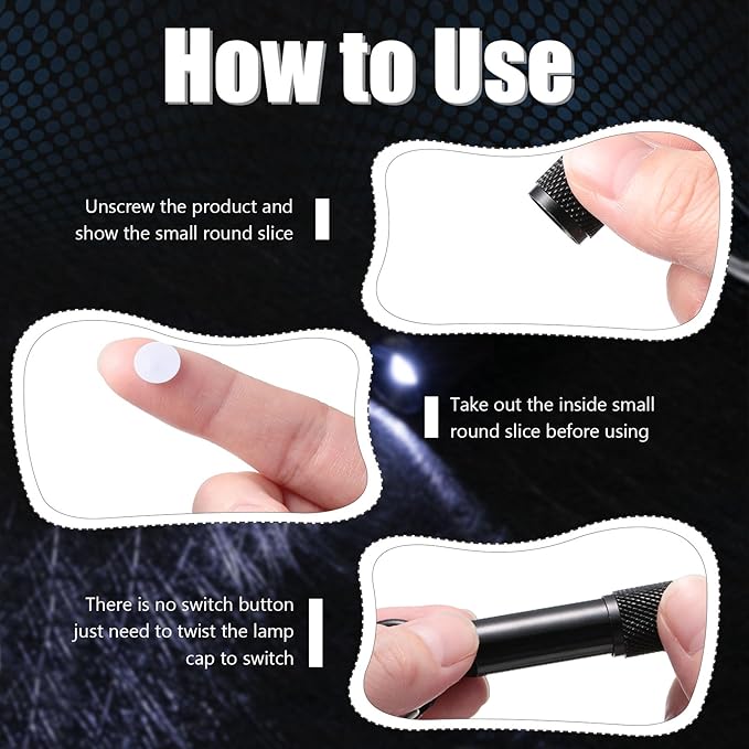 Cunno 49 Pack Mini Keychain Flashlights Bulk Small LED Flashlights Bulk with Buckle for Camping Hiking Outdoor