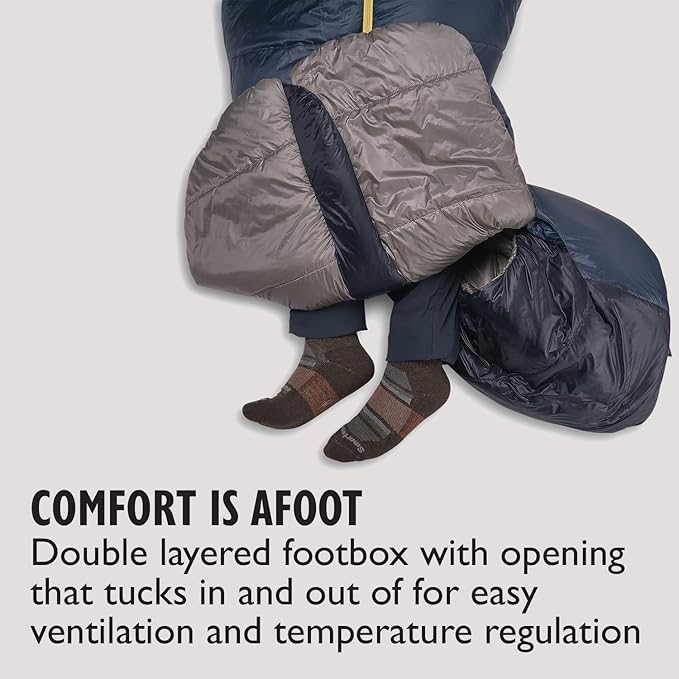 Sierra Designs Elemental 35 Quilt Sleeping Bag, 100% Recycled Synthetic Insulation, Sleeping Pad Clips (2023)