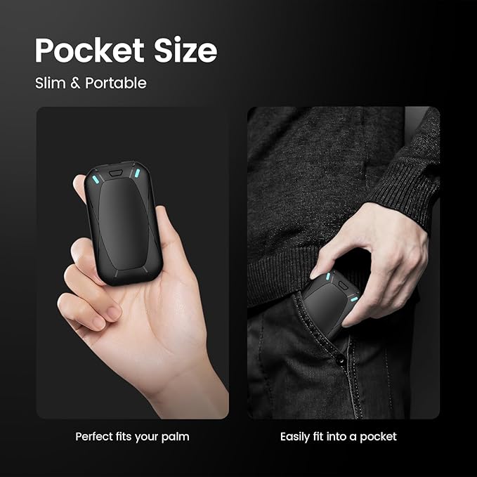 Hand Warmers Rechargeable, 2 Pack Magnetic Electric Hand Warmers, 6000mah Max 12Hrs Quick Charge Portable Hand Warmer, Great Gift for Christmas, Raynauds, Outdoors, Hunting, Golf, Camping