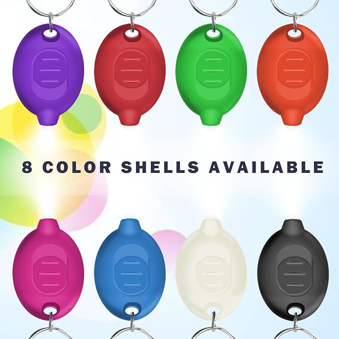 Mini LED Keychain Flashlights & Permanent Marker Pens, Badge Lights for Nurses 12 Lumen Battery Powered, Badge Reel Pen for Nurses Doctor Office Outdoor Gift - Multicolor Shell (16PCS)