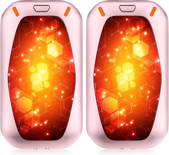 Hand Warmers Rechargeable, 2 Pack Magnetic Electric Hand Warmers, 6000mah Max 12Hrs Quick Charge Portable Hand Warmer, Great Gift for Christmas, Raynauds, Outdoors, Hunting, Golf, Camping