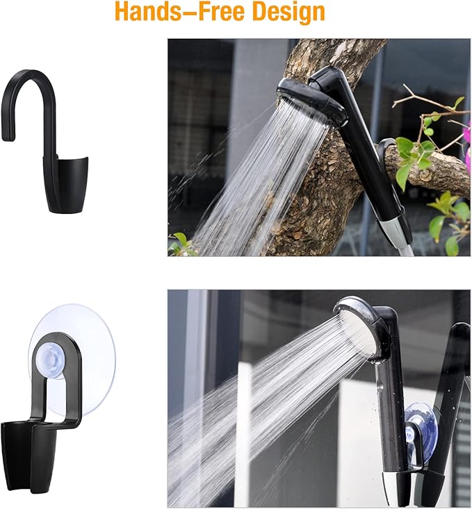 Portable Shower Camping Shower, Outdoor Camp Shower Pump Rechargeable Shower Battery Powered Handheld Shower Heads for Camping, Hiking, Beach Washing, Traveling, Pet Cleaning, Watering